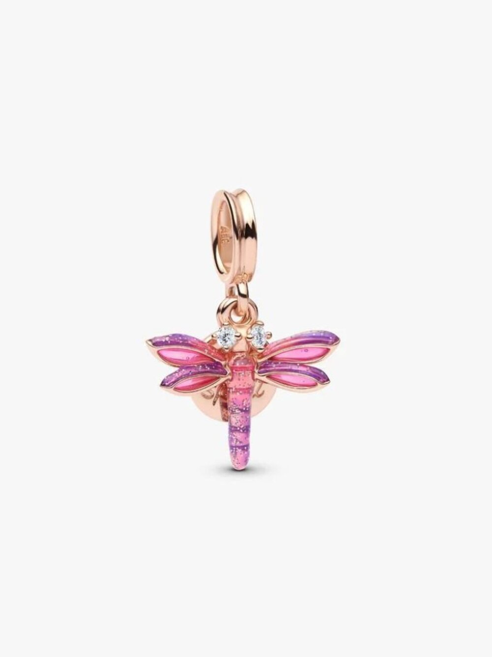 Pandora Pink Dragonfly Double Dangle Charm
